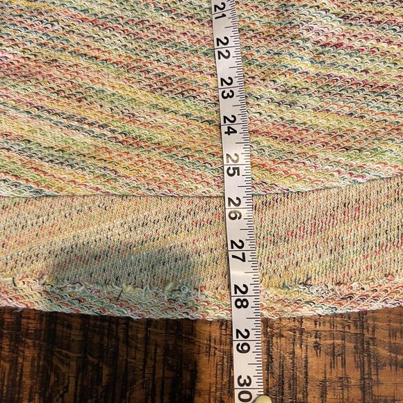 Attic Salt Sweater Womens Large Multicolor Linen Blend Knit Pullover Not Today - Picture 7 of 7